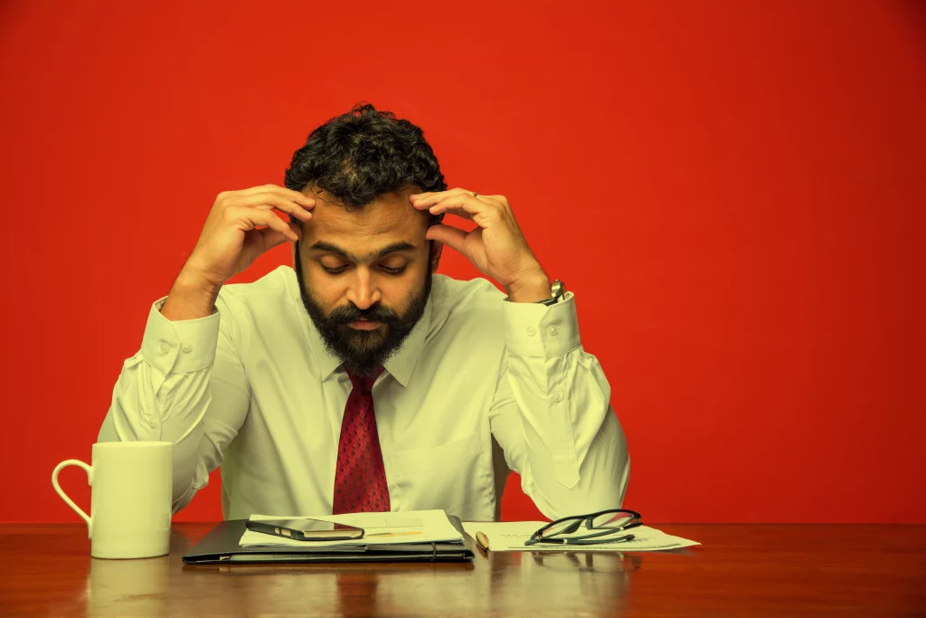 A perfectionist man runs into a problem